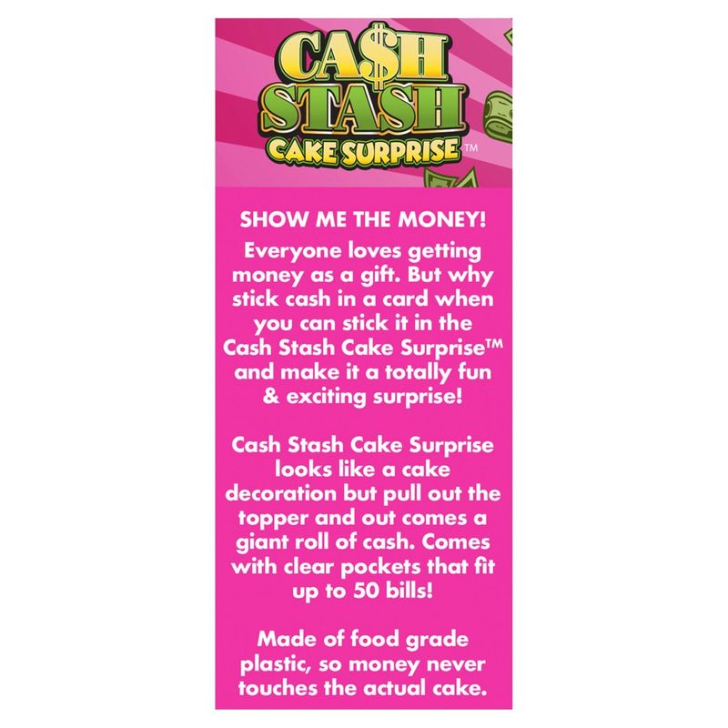Best Party Ever! Cake Surprise Stash Cash Cake Topper