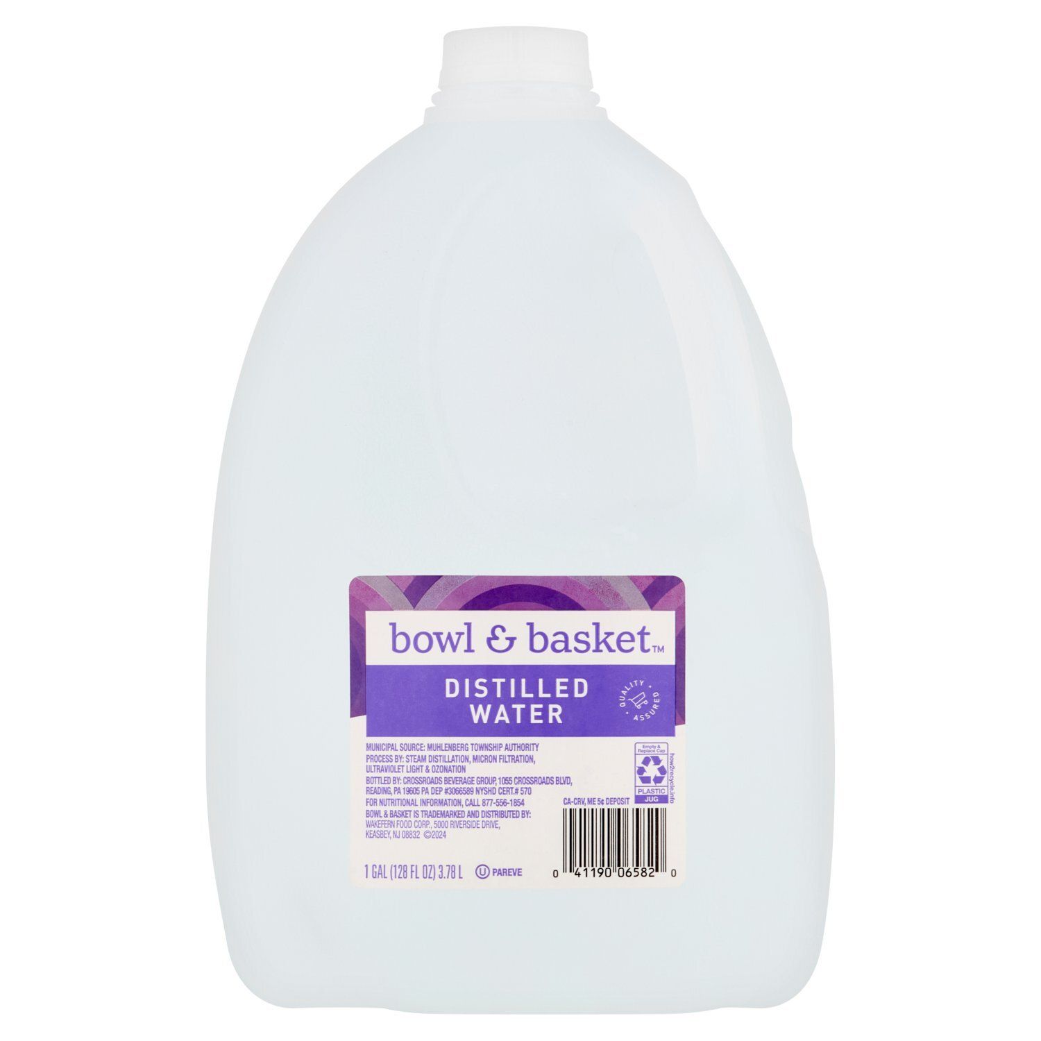 Bowl &amp; Basket Distilled Water, 1 gal