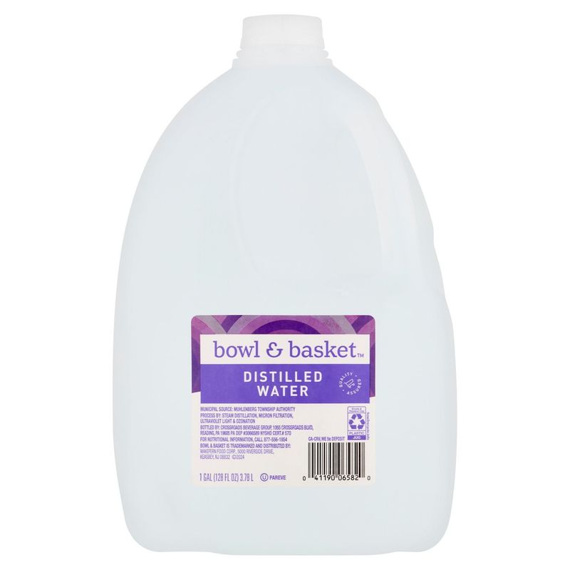Bowl &amp; Basket Distilled Water, 1 gal