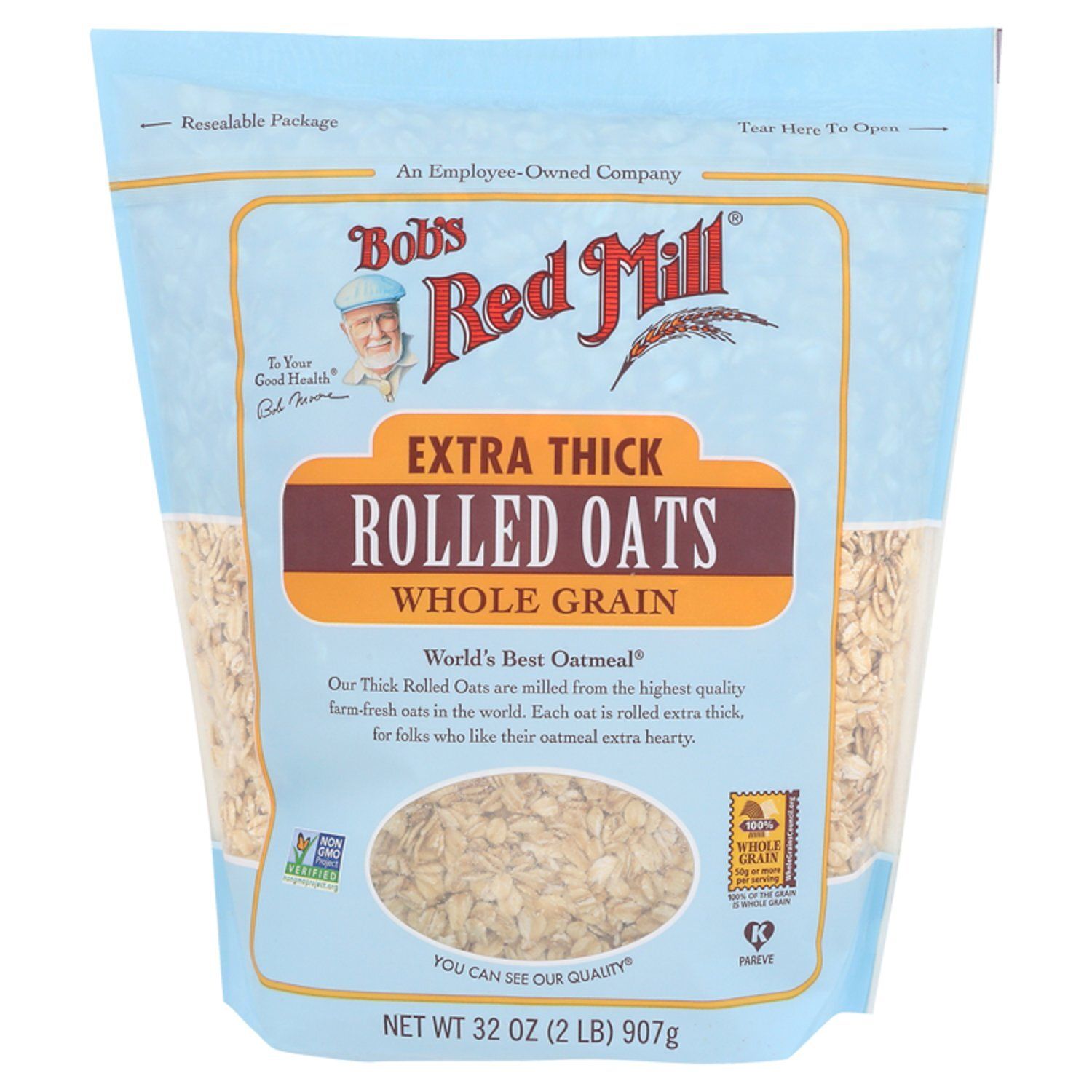 Bob's Red Mill Extra Thick Rolled Oats, 32 oz