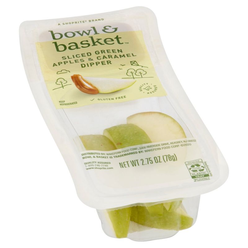 Bowl &amp; Basket Sliced Green Apples &amp; Caramel Dipper, 2.75 oz