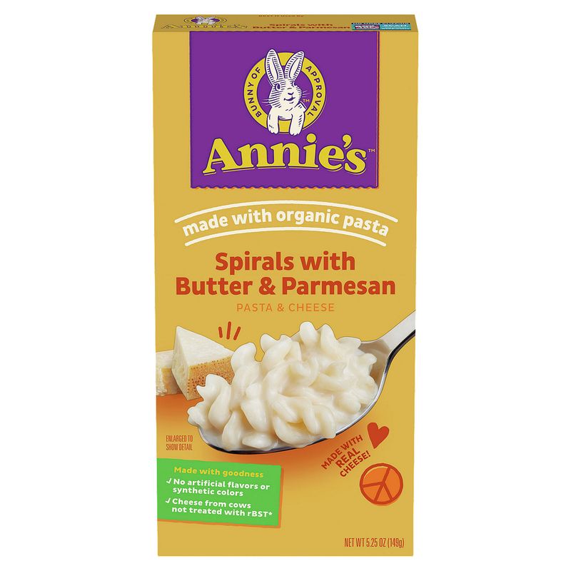 Annie's Spirals with Butter &amp; Parmesan Pasta &amp; Cheese, 5.25 oz