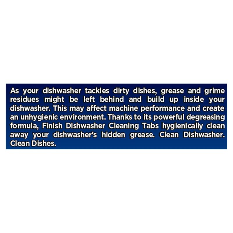 Finish In-Wash Dishwasher Cleaner, 4 count, 2.31 oz