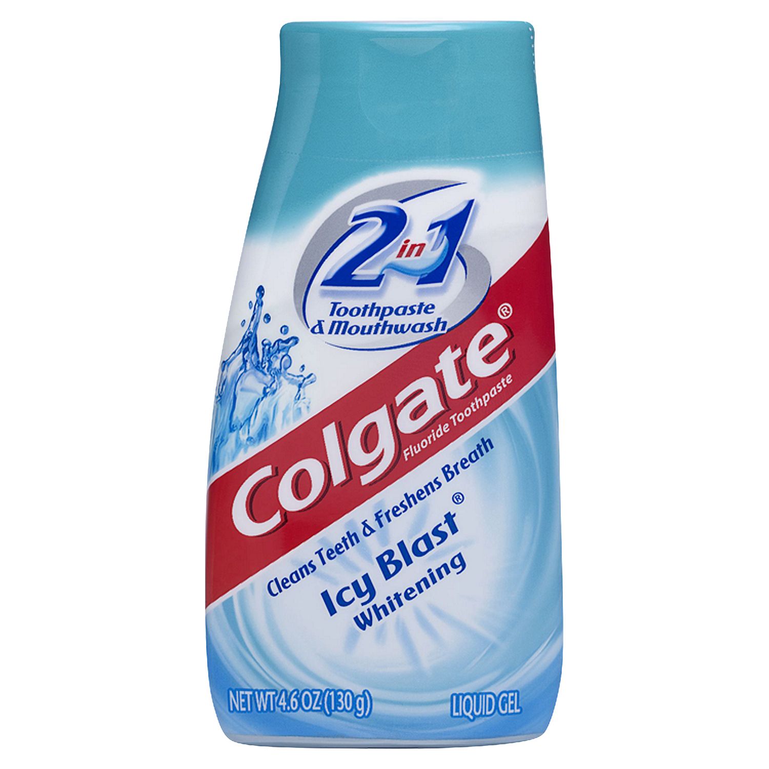 Colgate Icy Blast Whitening 2 in 1 Toothpaste &amp; Mouthwash Liquid Gel, 4.6 oz