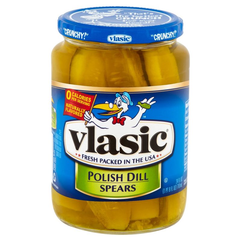 Vlasic Polish Dill Spears Pickles, 24 fl oz