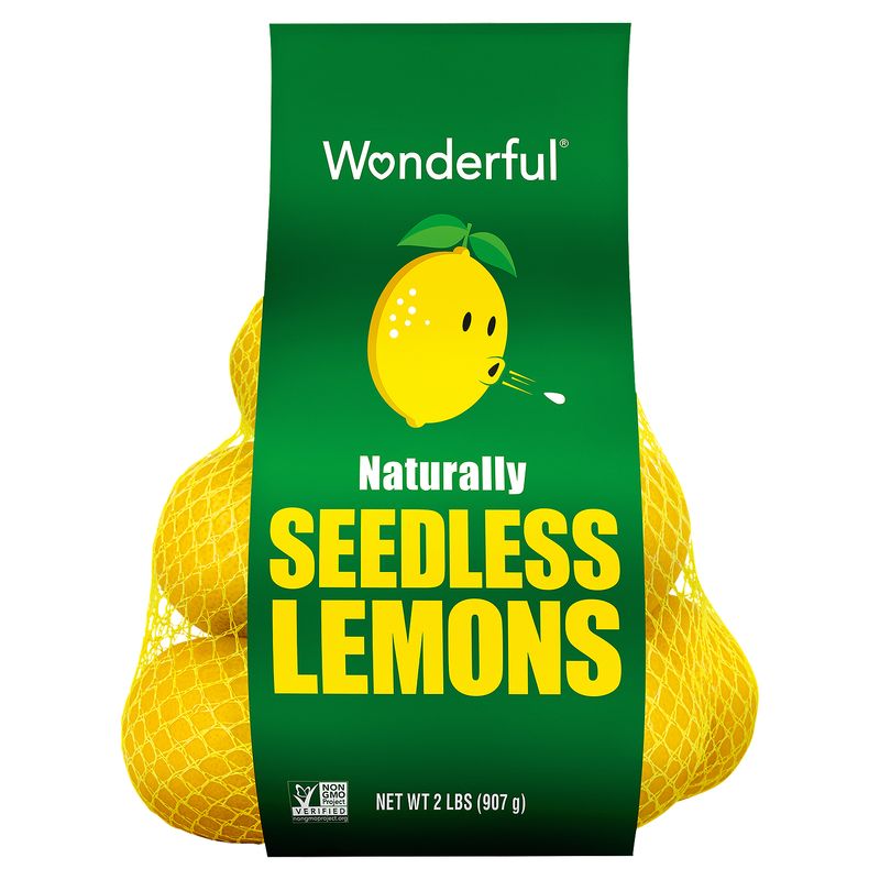 Wonderful Naturally Seedless Lemons, 2 lb bag
