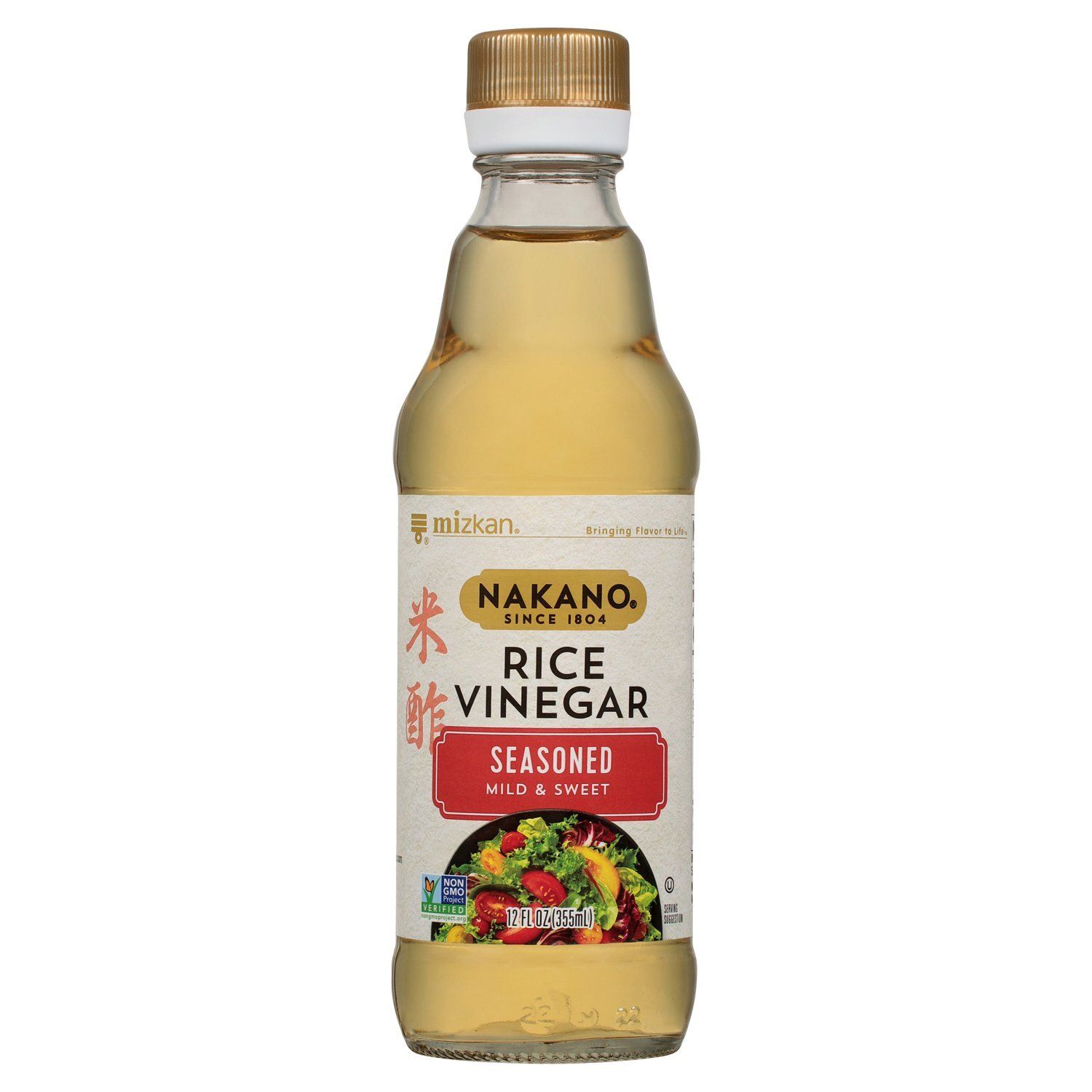 Mizkan Nakano Seasoned Mild &amp; Sweet Rice Vinegar, 12 fl oz