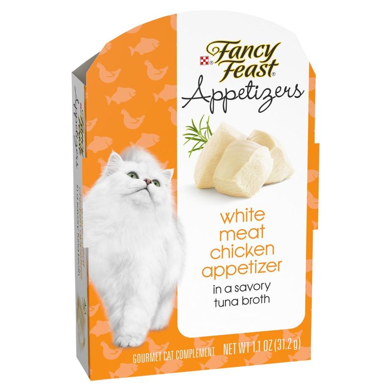 Purina Fancy Feast Appetizers White Meat Chicken Appetizer Gourmet Cat Complement, 1.1 oz