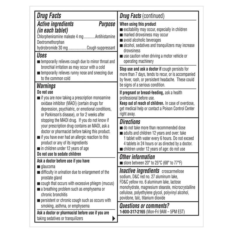 Coricidin HBP Cough &amp; Cold Tablets, 16 count