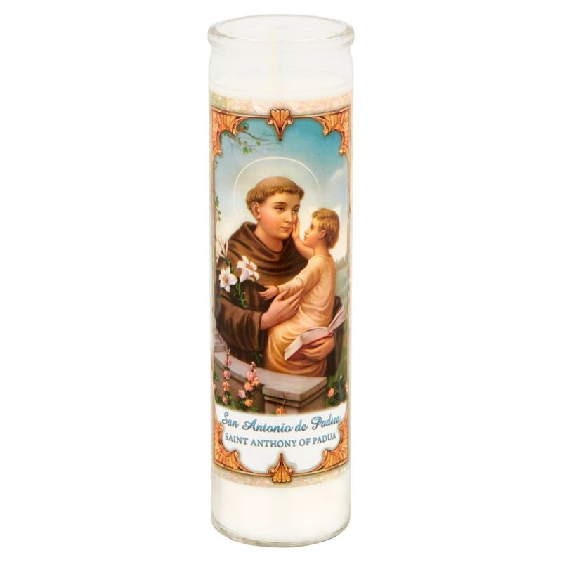 Saint Anthony of Padua 8" Candle