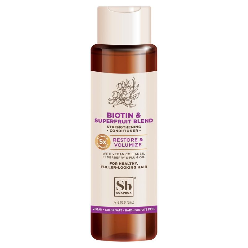 Soapbox Biotin &amp; Superfruit Blend Strengthening Conditioner, 16 fl oz