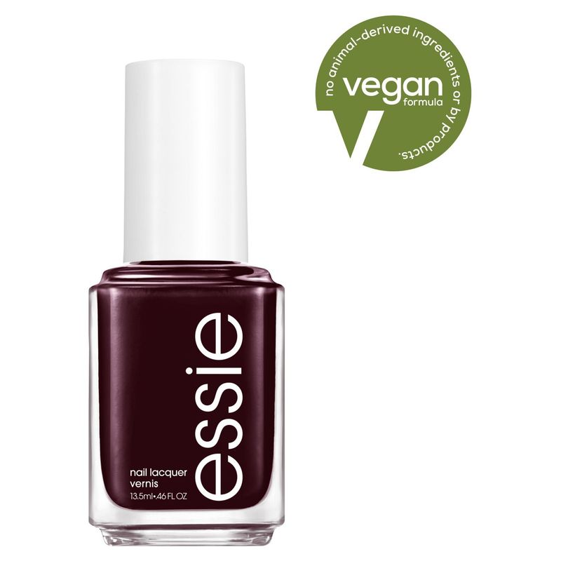Essie Salon-Quality 8-Free Vegan, Deep Blood Red, Wicked, Nail Polish, 0.46 fl oz