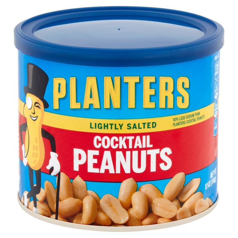 Planters Lightly Salted Cocktail Peanuts, 12 oz