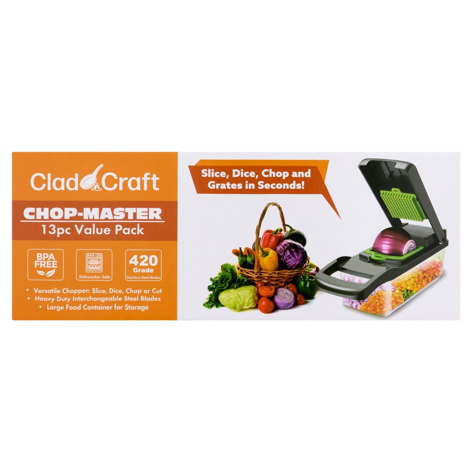 Clad Craft Chop-Master Value Pack, 13 count