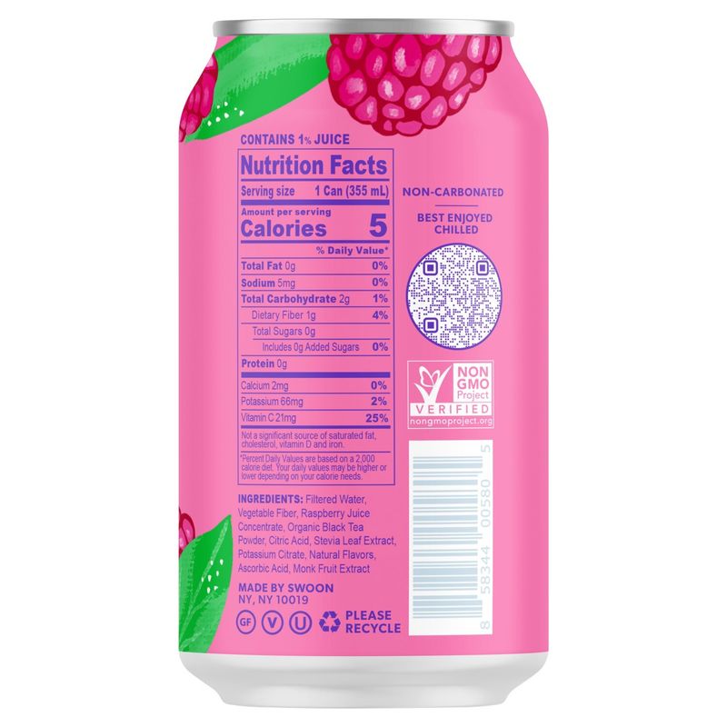 Swoon Raspberry Tea, 12 fl oz