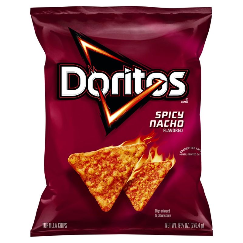 Doritos Spicy Nacho Flavored Tortilla Chips, 9 3/4 oz