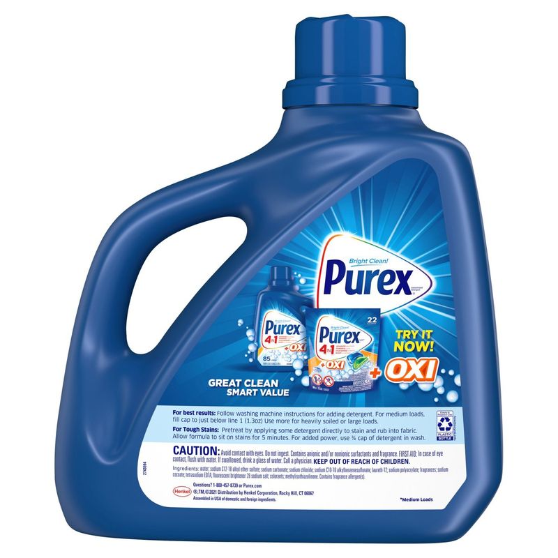 Purex Mountain Breeze 4in1 Concentrated Laundry Detergent, 115 loads, 150 fl oz