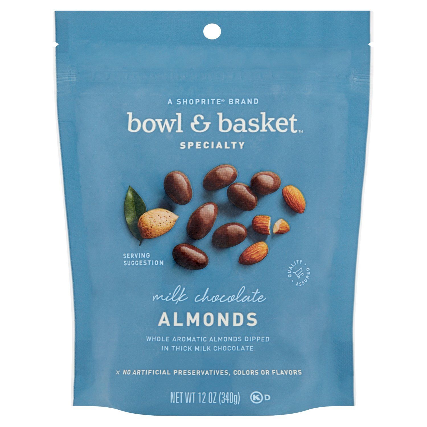 Bowl &amp; Basket Specialty Milk Chocolate Almonds, 12 oz