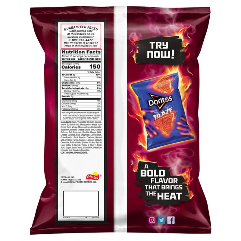 Doritos Spicy Nacho Flavored Tortilla Chips, 9 3/4 oz