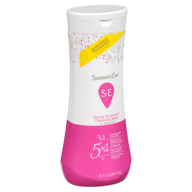 Summer's Eve Simply Sensitive Cleansing Wash, 15 fl oz