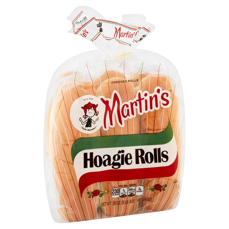 Martin's Enriched Hoagie Rolls, 6 count, 20 oz