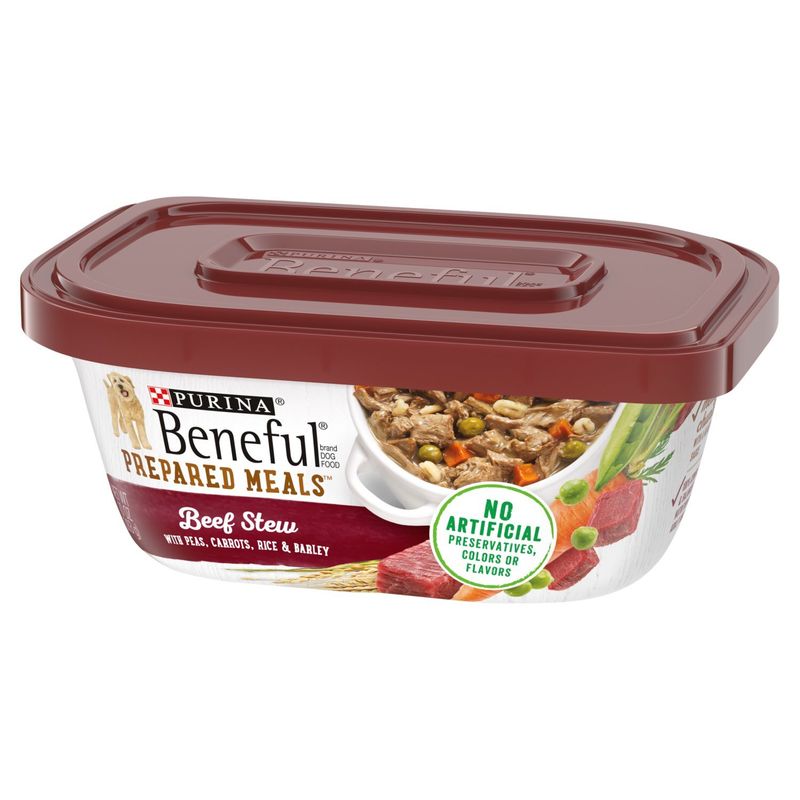 Purina Beneful Prepared Meals Beef Stew Dog Food, 10 oz
