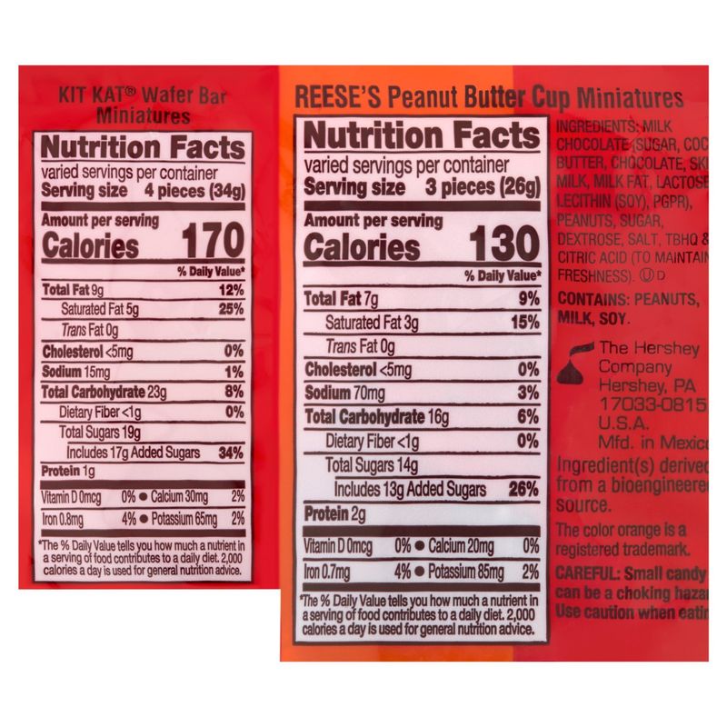 Hershey's Reese's and KitKat Miniature Size Candy Assortment Party Pack, 30.04 oz
