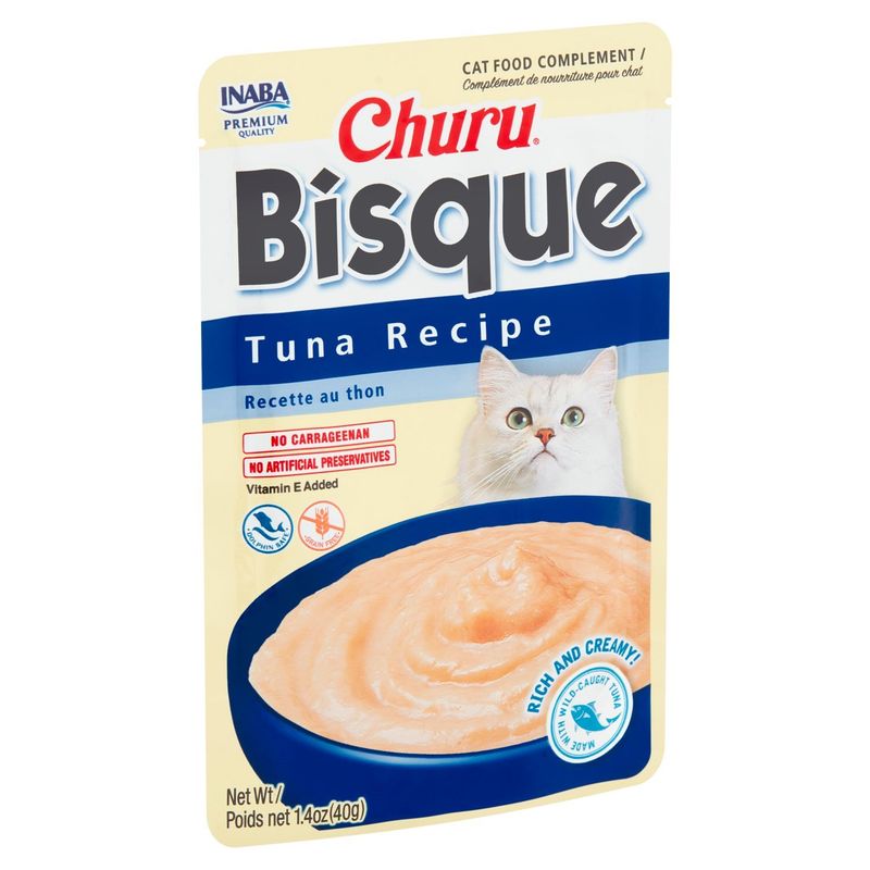 Inaba Churu Bisque Tuna Recipe Cat Food Complement, 1.4 oz