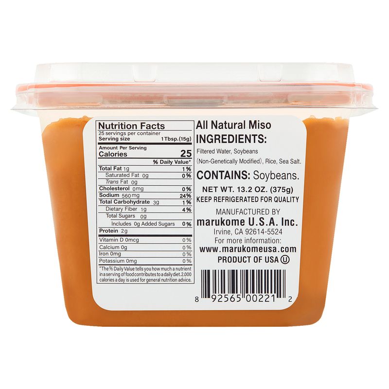 Marukome All Natural Miso, 13.2 oz