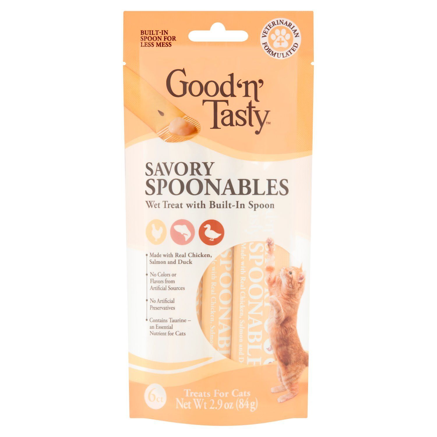 Good 'n' Tasty Savory Spoonables Treats for Cats, 6 count, 2.9 oz