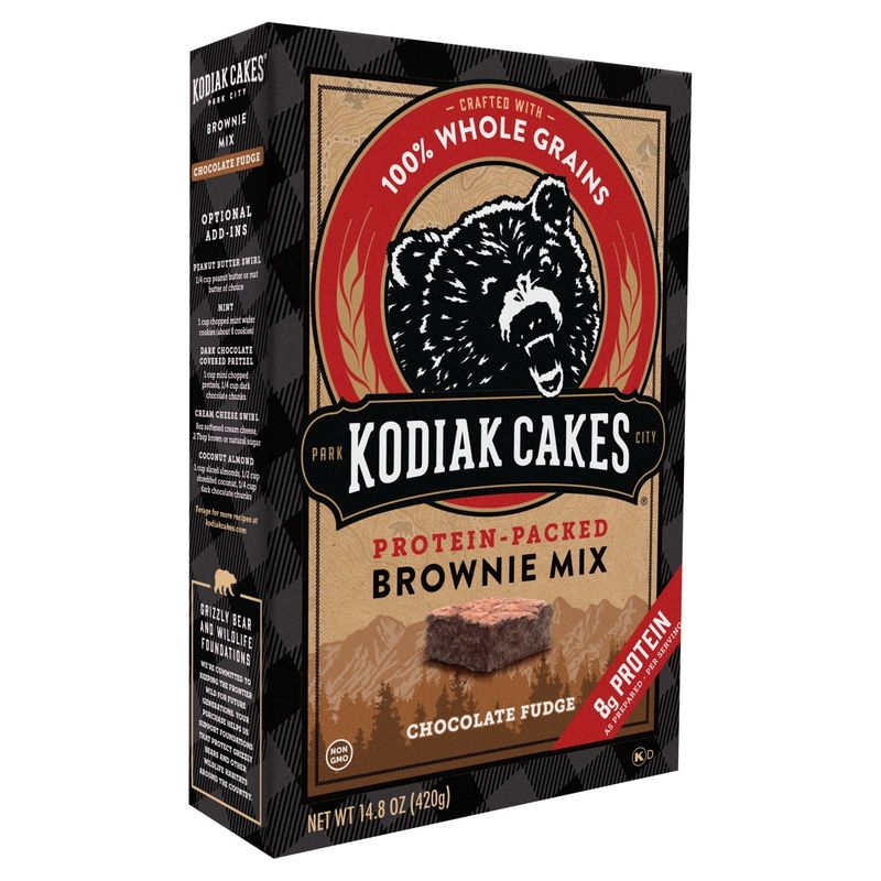 Kodiak Cakes Chocolate Fudge Brownie Mix, 14.8 oz