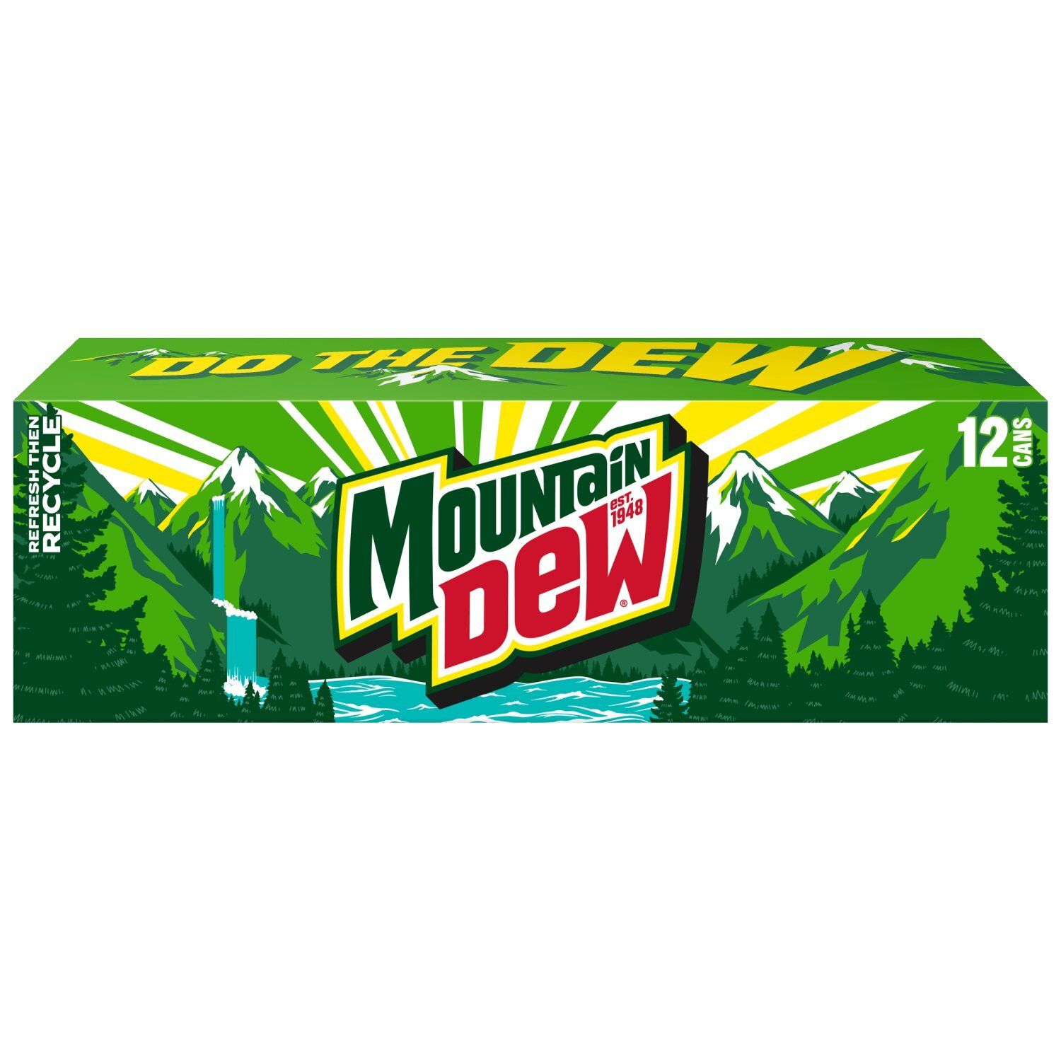 Mountain Dew Soda Citrus 12 Fl Oz, 12 Count