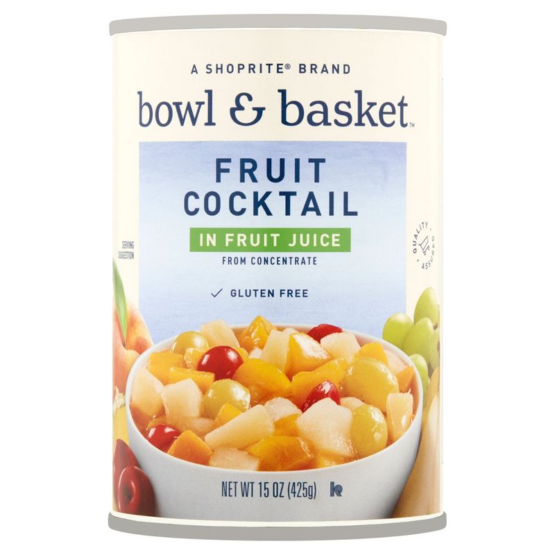 Bowl &amp; Basket Fruit Cocktail in Fruit Juice, 15 oz