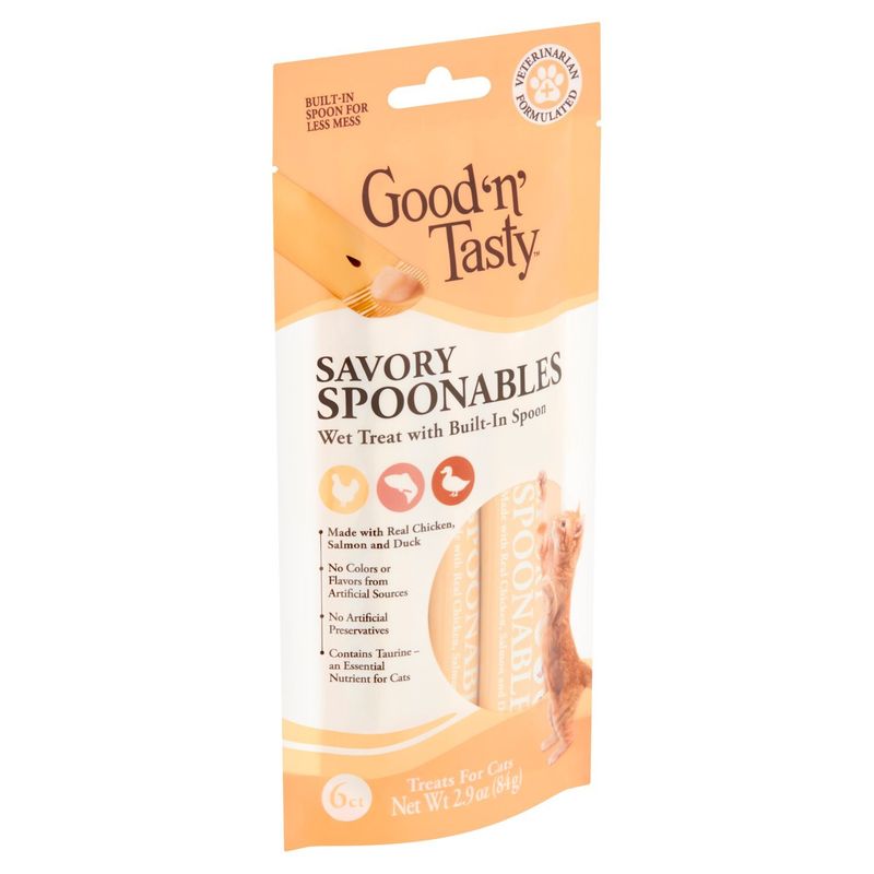 Good 'n' Tasty Savory Spoonables Treats for Cats, 6 count, 2.9 oz