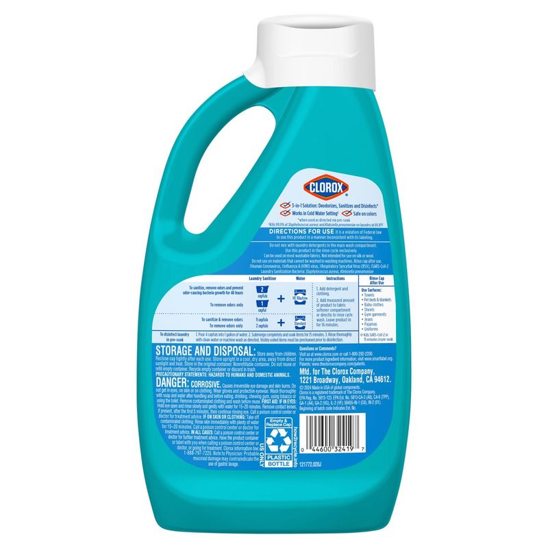 Clorox Clean Linen Laundry Sanitizer, 42 fl oz