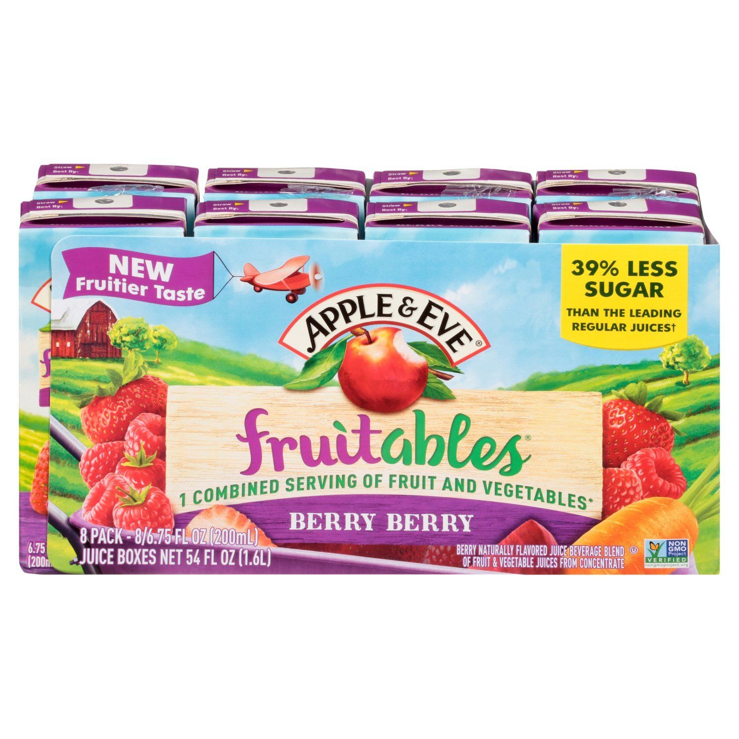 Apple &amp; Eve Fruitables Berry Berry Juice Beverage, 6.75 fl oz, 8 count