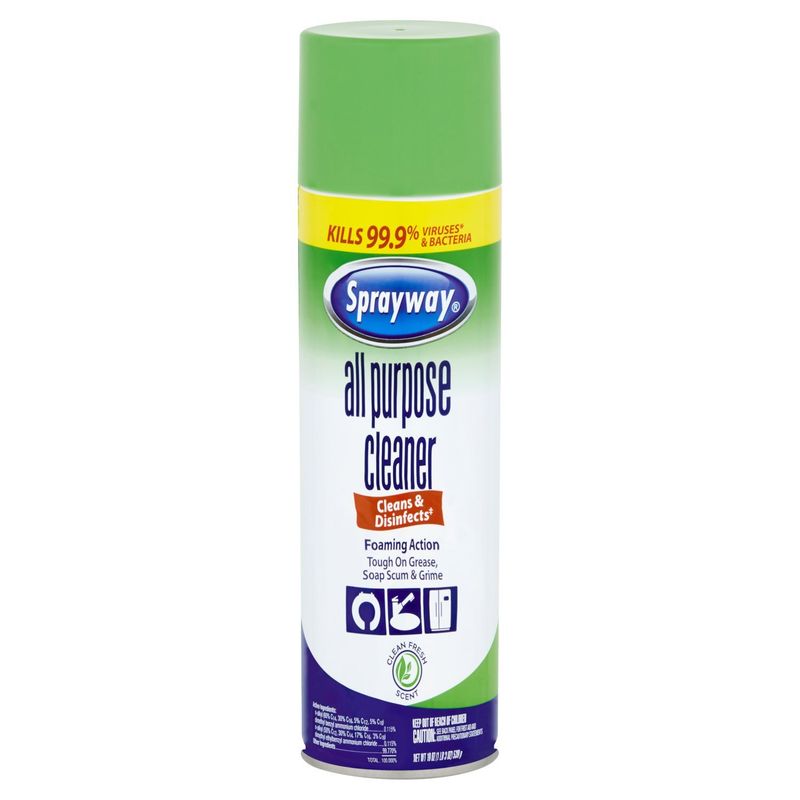 Sprayway Clean Fresh Scent Foaming Action All Purpose Cleaner, 19 oz
