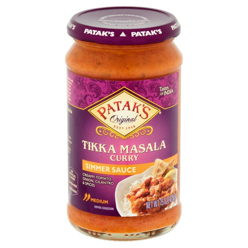 Patak's Original Tikka Masala Curry Simmer Sauce, 15 oz