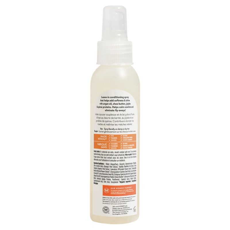 The Honest Co. Everyday Gentle Sweet Orange Vanilla Conditioning Detangler, 4.0 fl oz