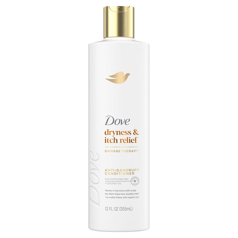 Dove Dryness and Itch Relief Damage Therapy Anti-Dandruff Conditioner, 12 fl oz