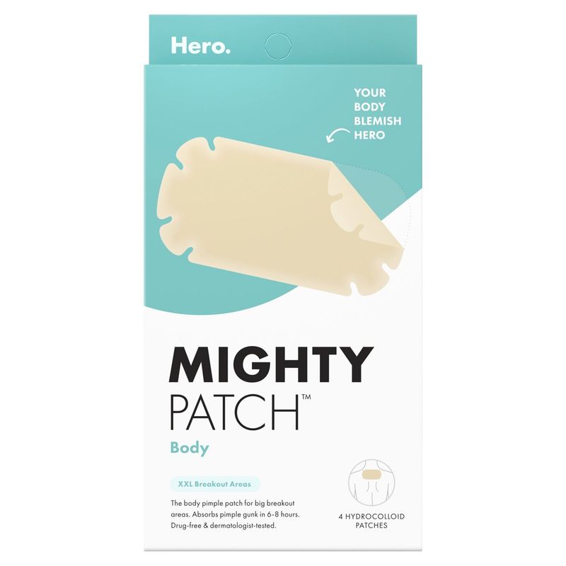 Hero. Mighty Patch Body Hydrocolloid Patches, 4 count