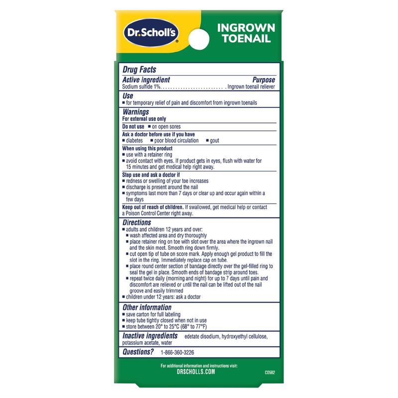 Dr. Scholl's Ingrown Toenail Pain Reliever, 24 count, 0.3 oz