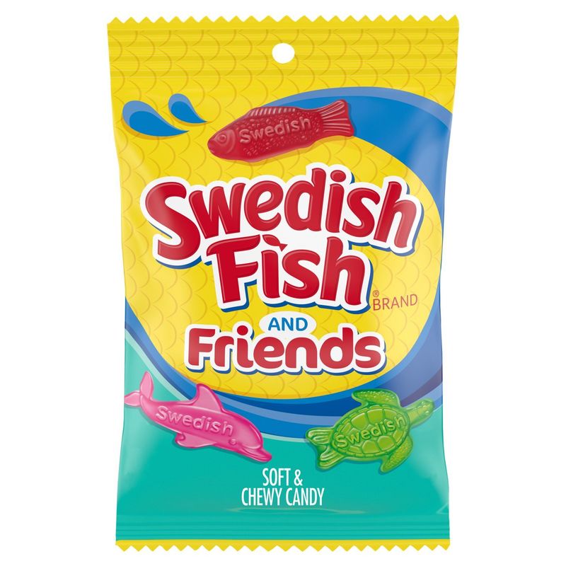 Swedish Fish Friends Soft &amp; Chewy Candy, 8.04 oz