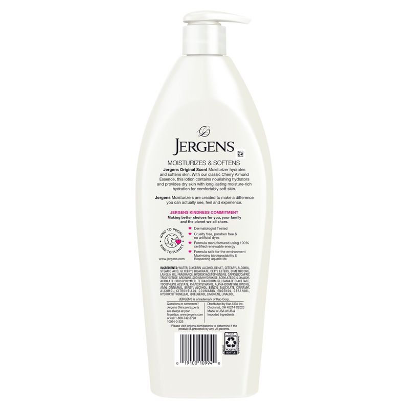 Jergens Original Scent Cherry Almond Dry Skin Moisturizer, 21 fl oz