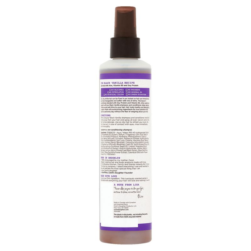 Carol's Daughter Black Vanilla Hydrating Leave-In Conditioner, 8.0 fl oz