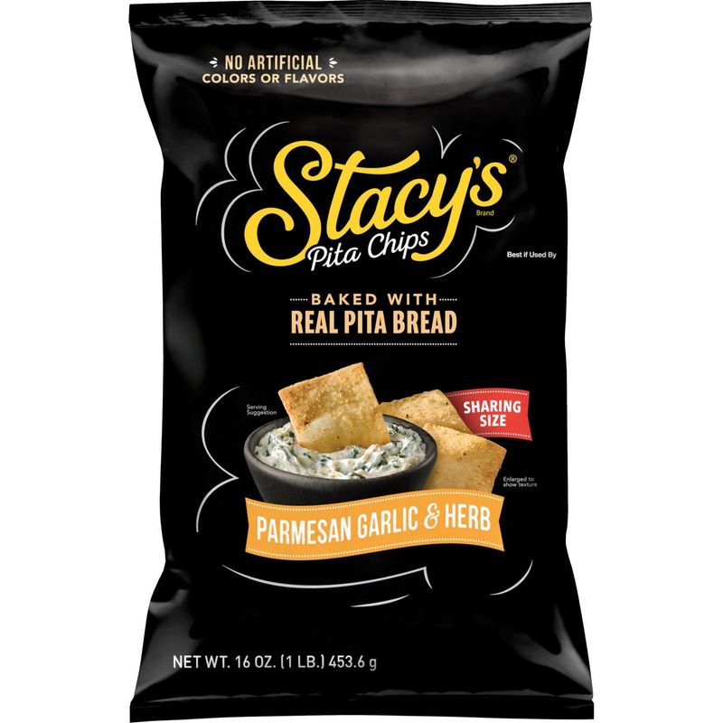 Stacy's Baked Pita Chips Parmesan Garlic &amp; Herb 16 Oz