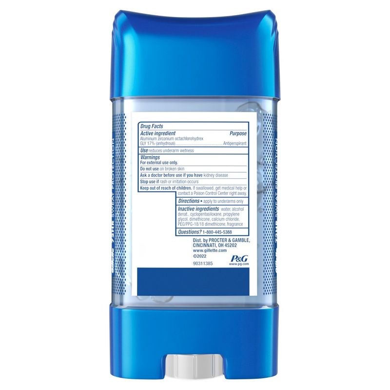 Gillette Clear Shield Wild Rain Clear Gel Antiperspirant/Deodorant, 3.8 oz