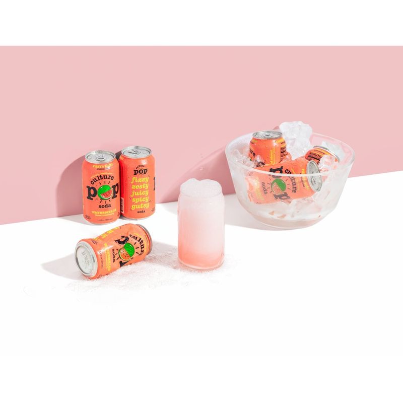 Culture Pop Watermelon &amp; Lime Probiotic Soda, 12 fl oz