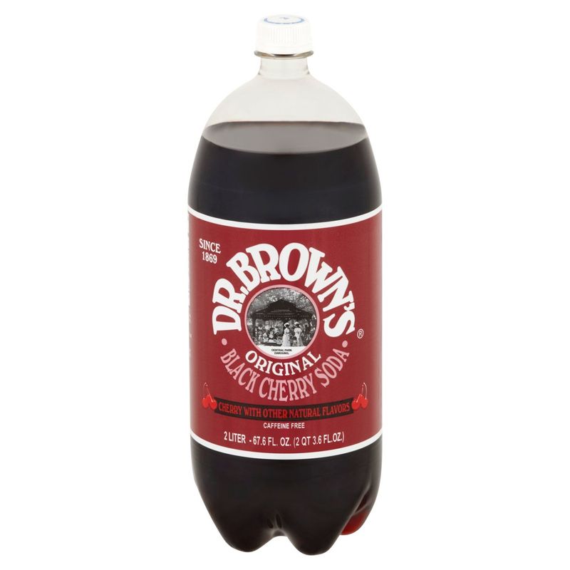 Dr. Brown's Original Black Cherry Soda, 2 liter
