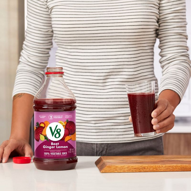 V8 Beet Ginger Lemon 100% Vegetable Juice, 46 fl oz